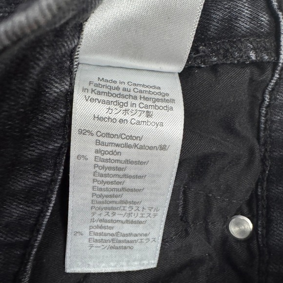 J. Crew 9" Mid Rise Vintage Straight Jeans Dark Gray Rinse Wash Size 28 - Picture 7 of 7